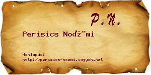 Perisics Noémi névjegykártya